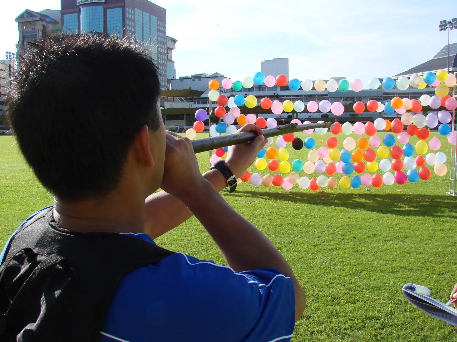Brunei Walk-A-Hunt participants working together on an activity